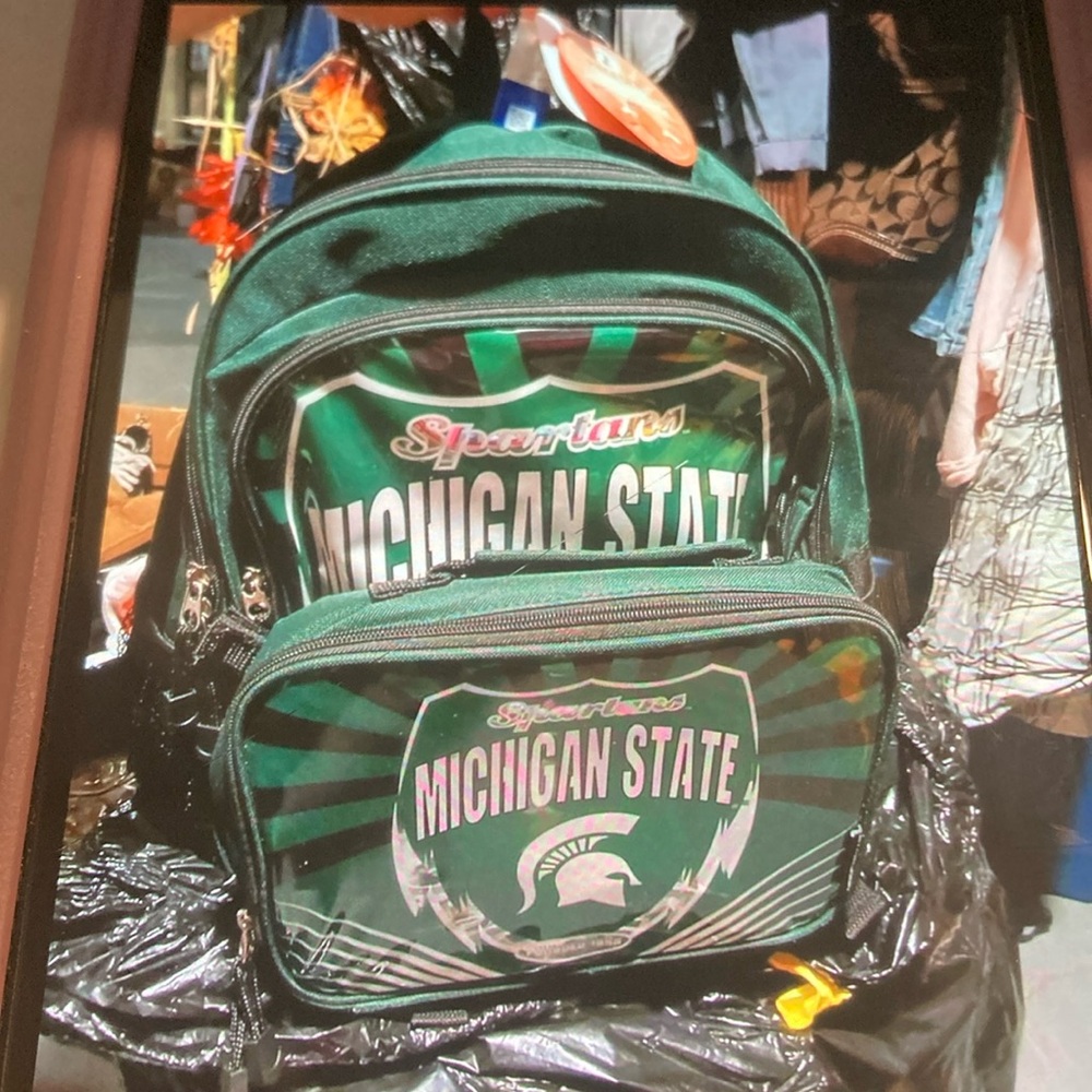 Back pack with lunch box